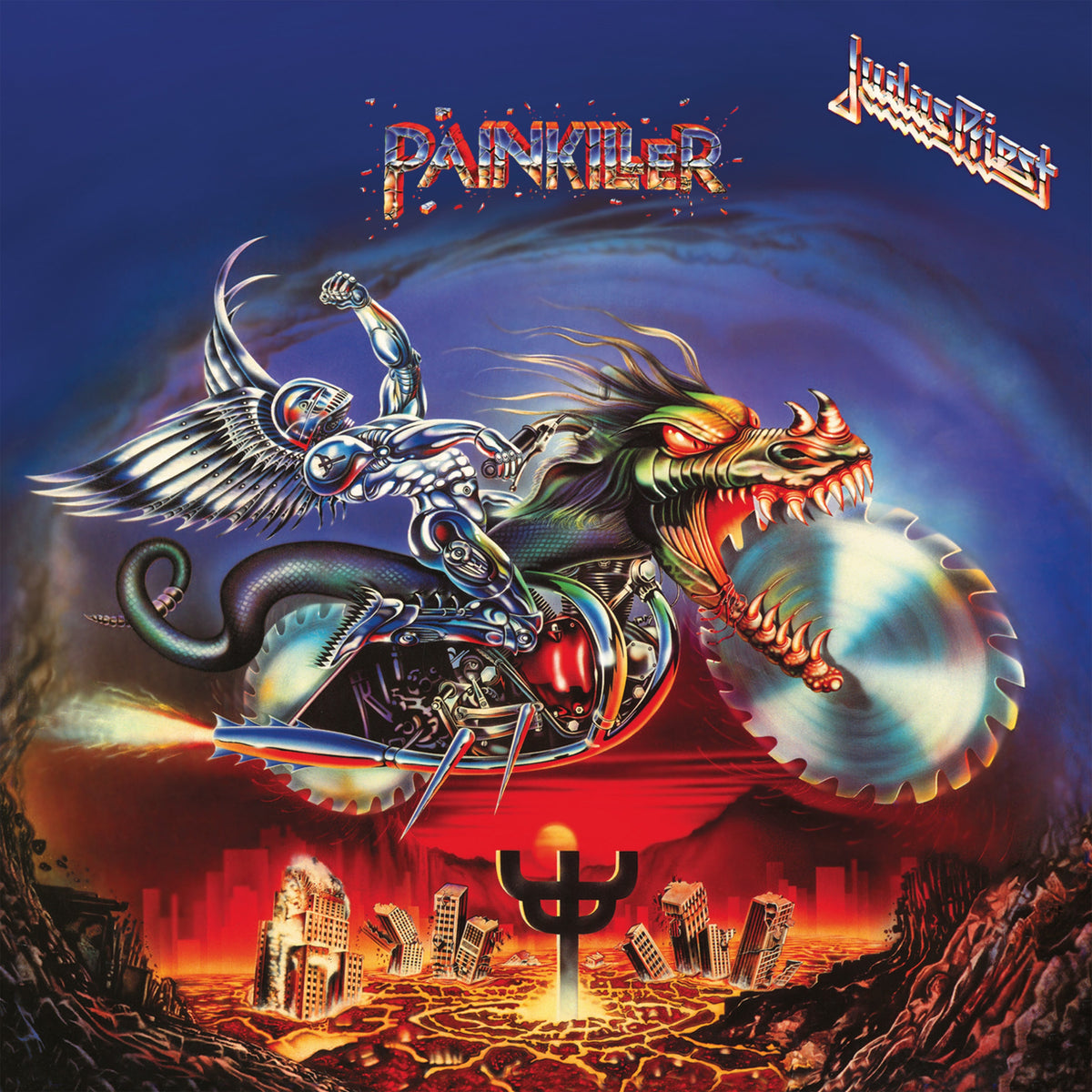 Judas Priest | Painkiller (35th Anniversary; Blue and White Marbled Vinyl) | 1LP