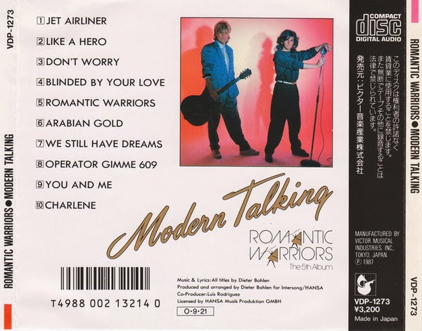 Modern Talking | Romantic Warriors | CD front cover