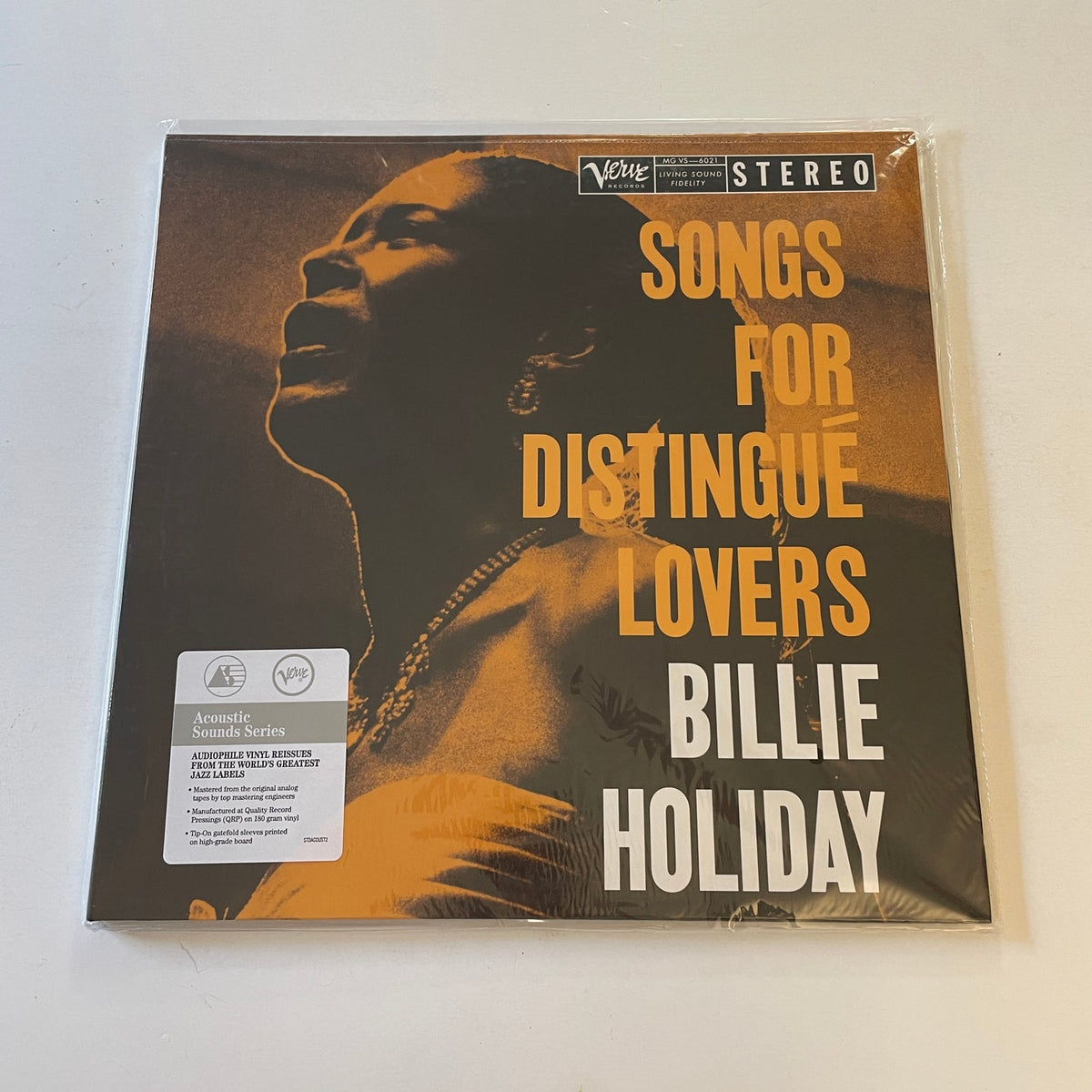 Holiday, Billie | Songs For Distingue VERVE | 1LP front cover