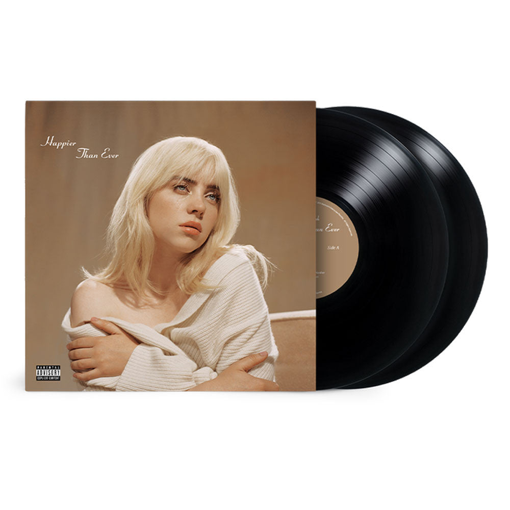 Eilish, Billie | Happier Than Ever | 2LP Gatefold Sleeve  Coloured Vinyl Black front cover